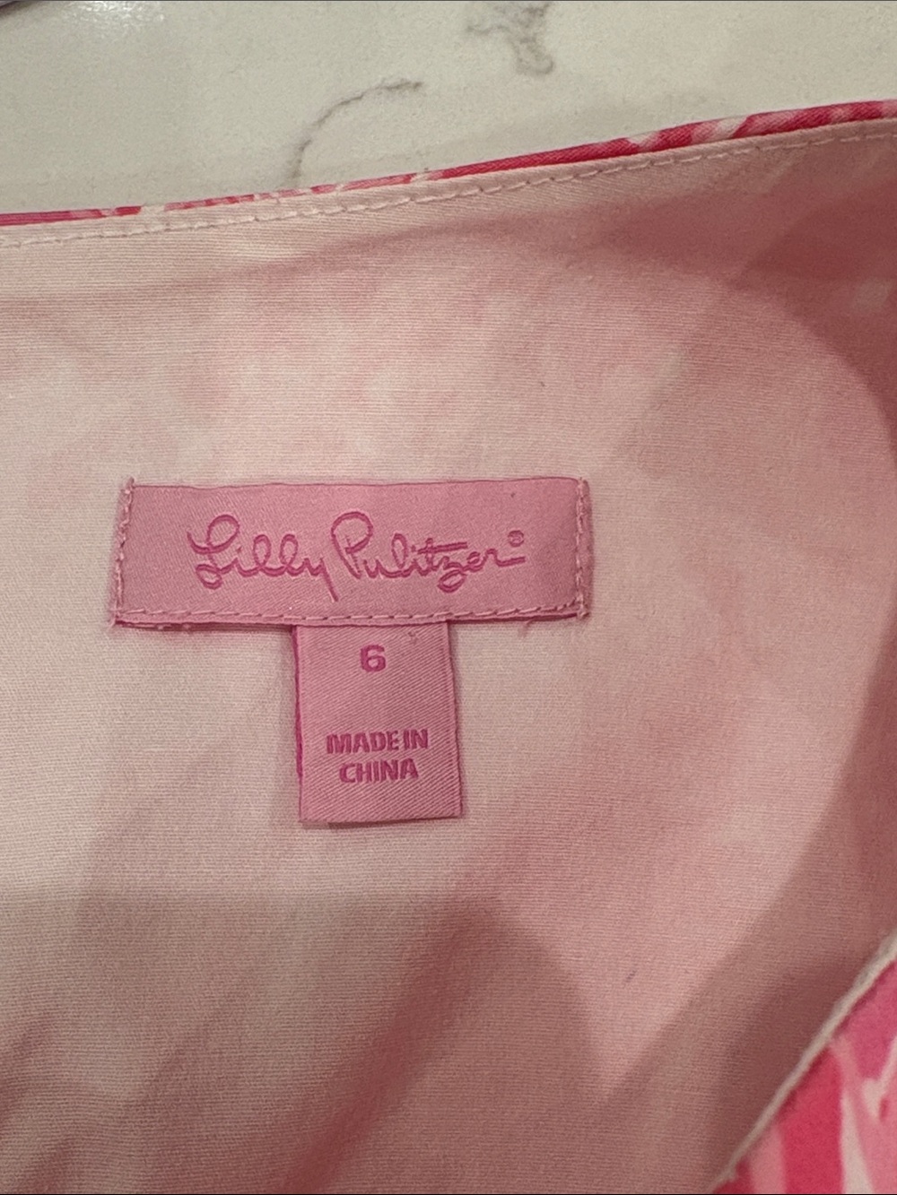Lilly Pulitzer Fiesta in Pink Ribbon Nina Pina Dress. Size 6 - Picture 8 of 10